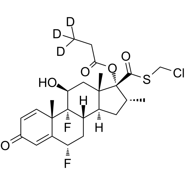 Cloticasone propionate-d3(Synonyms: CCI 18773-d3;  S-Chlorofluticasone propionate-d3)