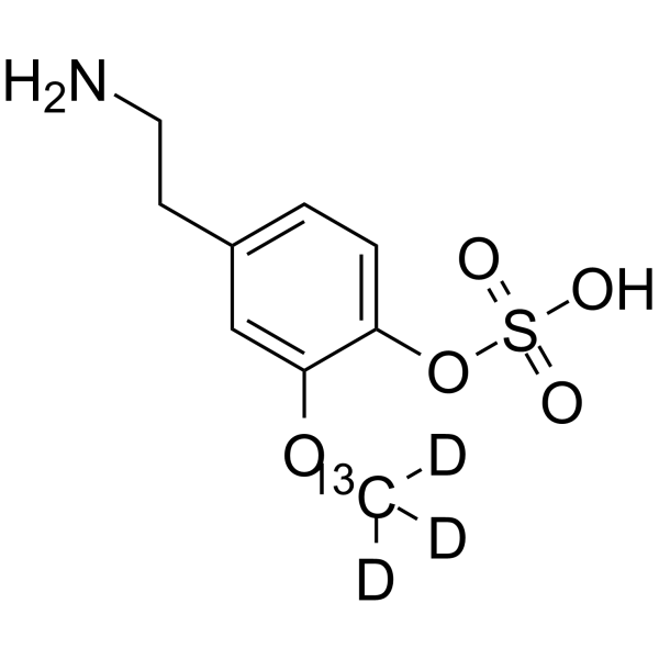 3-Methoxytyramine sulfate-13C,d3