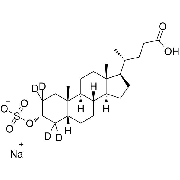 Lithocholic acid 3-sulfate-d4（ sodium salt）