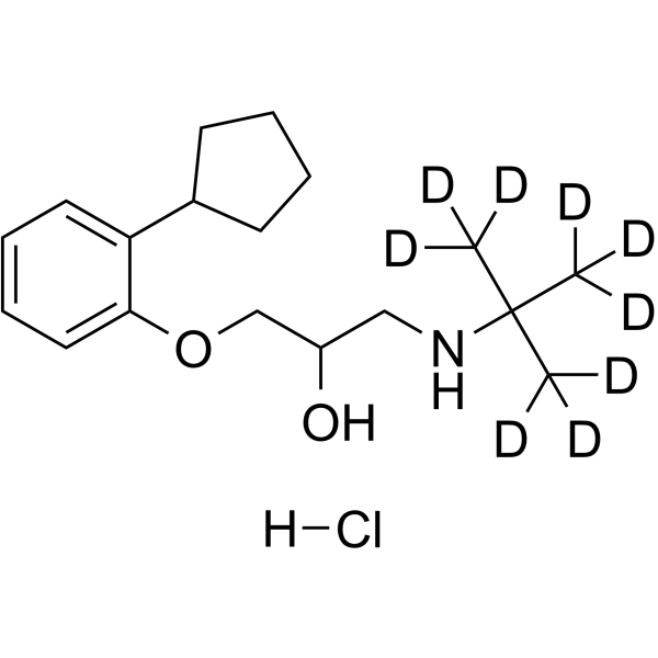 (±)-Penbutolol-d9 hydrochloride(Synonyms: (Rac)-Penbutolol-d9 hydrochloride; (±)-Isopenbutolol-d9 hydrochloride)