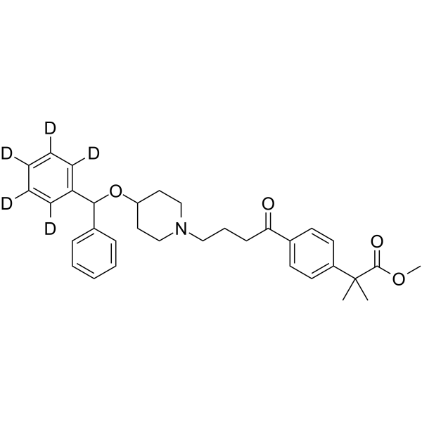 Carebastine-d5 Methyl Ester(Synonyms: 卡依巴司丁甲酯 d5)