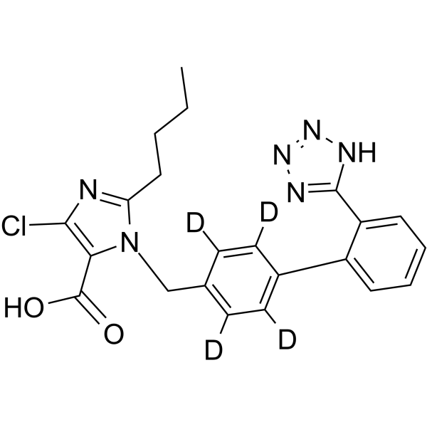 Losartan (D4 Carboxylic Acid)(Synonyms: 氯沙坦羧酸 D4; E-3174 D4;  EXP-3174 D4)