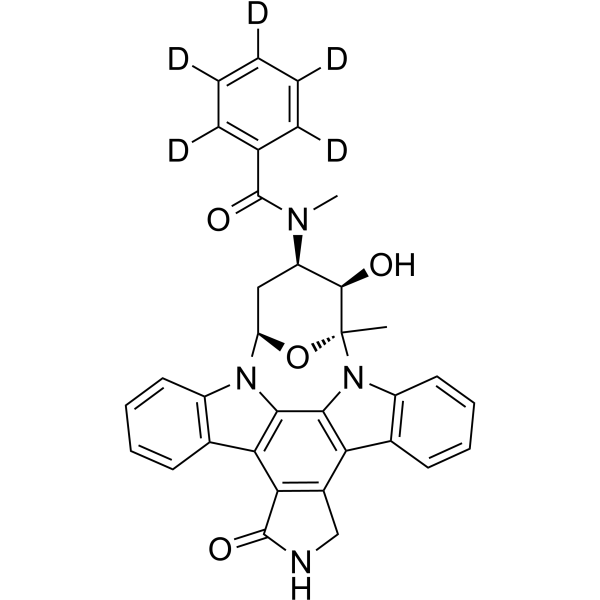 O-Desmethyl Midostaurin-d5(Synonyms: CGP62221-d5;  O-Desmethyl PKC412-d5)