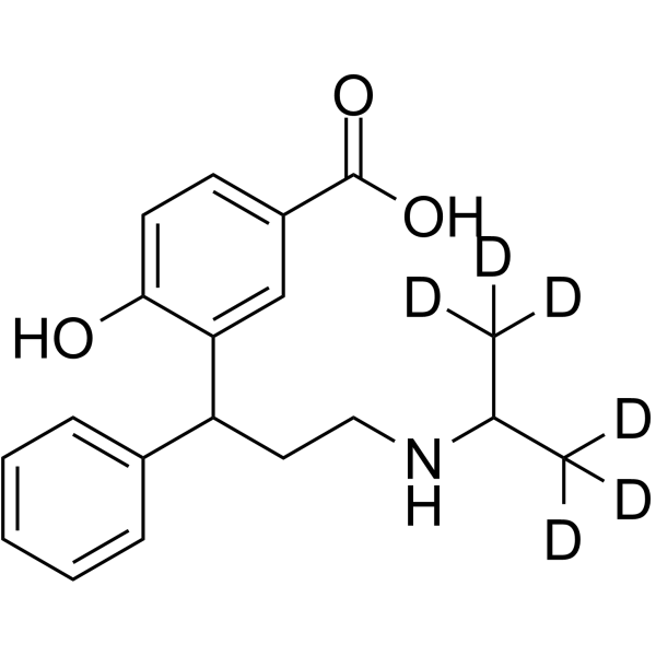 (Rac)-5-Carboxy desisopropyl tolterodine-d7