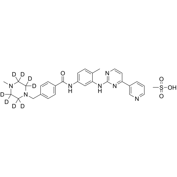 Imatinib-d8 mesylate(Synonyms: STI571-d8 mesylate; CGP-57148B-d8 mesylate)