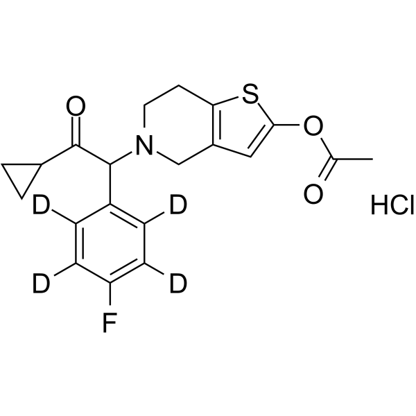 p-Fluoro Prasugrel-d4 hydrochloride