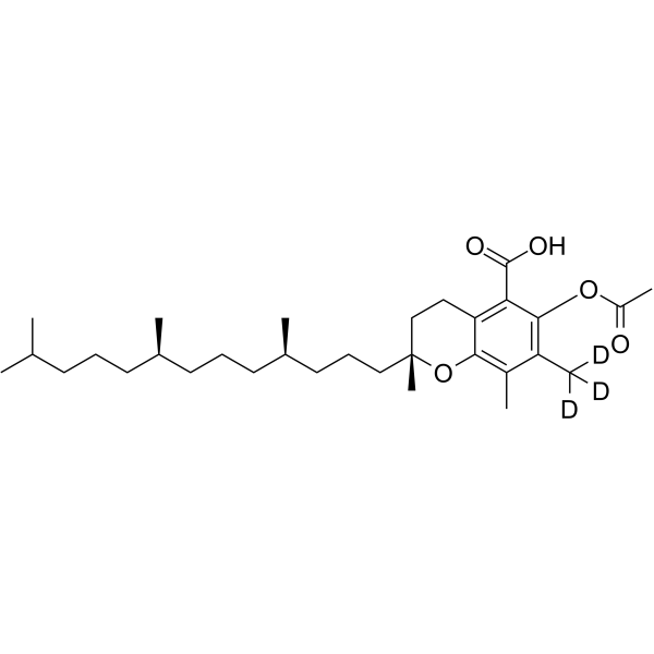 Delta-Tocopherol-5-formyl-chroman-5-carboxylic acid-6-acetoxy-d3