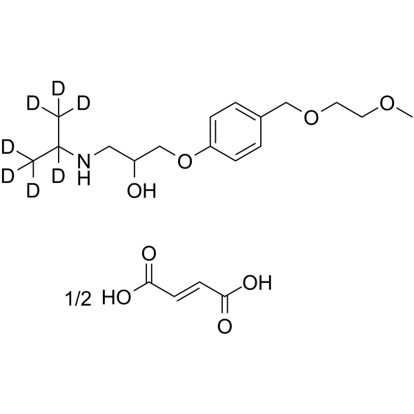 O-Desisopropyl-O-methyl Bisoprolol-d7 hemifumarate