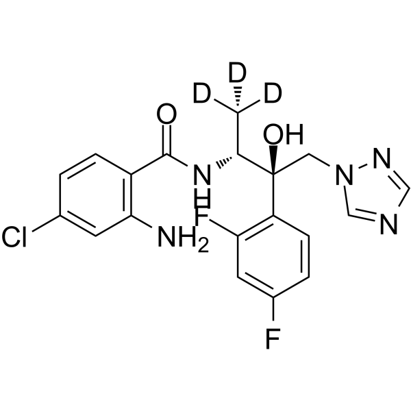 2-Amino-4-chloro-N-[(1R,2R)-2-(2,4-difluorophenyl)-2-hydroxy-1-methyl-3-(1H-1,2,4-triazol-1-yl)propyl]benzamide-d3