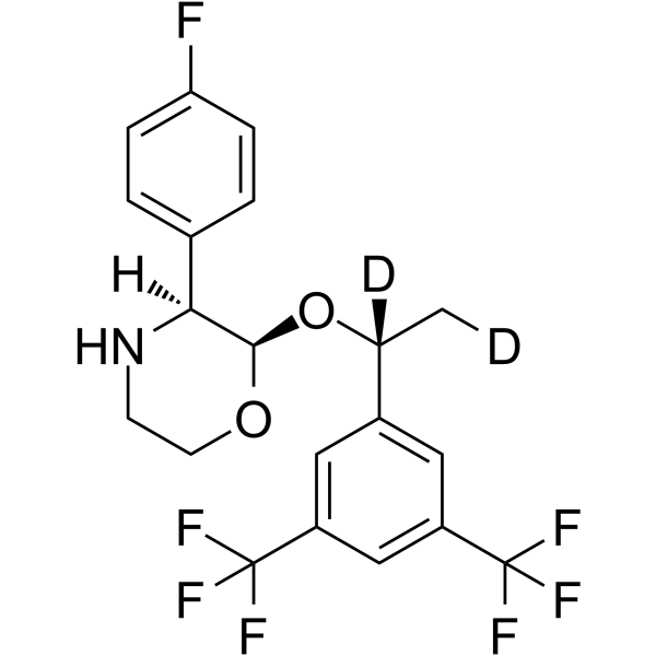 2-(R)-[1-(R)-(3,5-Bis(trifluoromethyl)phenyl)ethoxy]-3-(S)-fluorophenylmorpholine-d2