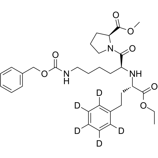 N-Benzyloxycarbonyl (S)-Lisinopril-d5 Ethyl Methyl Diester