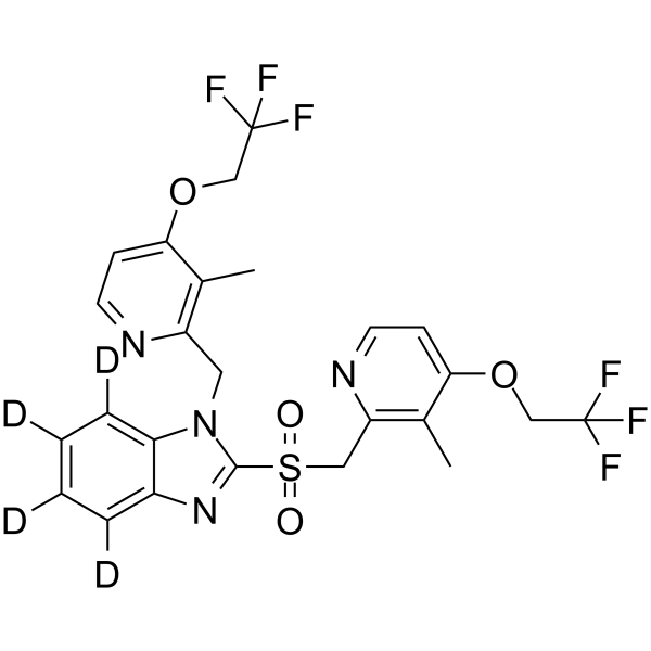 N-[3-Methyl-4-(2,2,2-trifluoroethoxy)-2-pyridinyl]methyl Lansoprazole sulfone-d4
