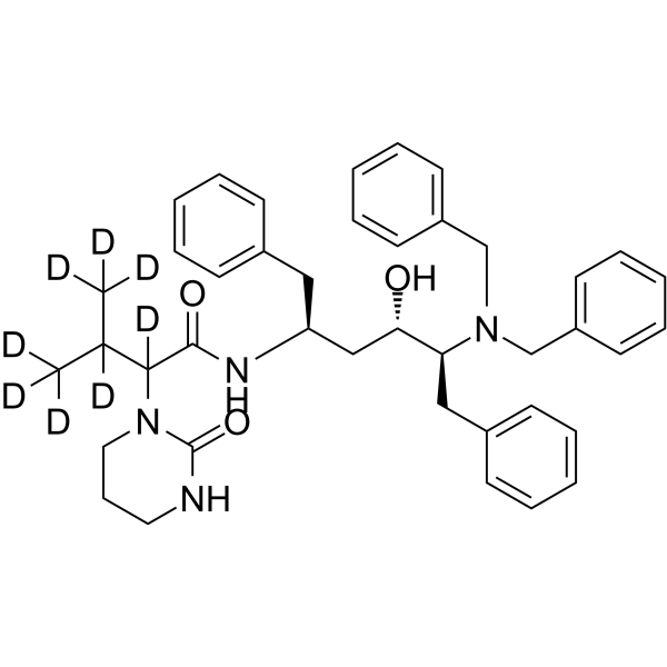 (S)-N-[(2S,4S,5S)-5-(Dibenzylamino)-4-hydroxy-1,6-diphenylhexan-2-yl]-3-methyl-2-(2-oxotetrahydropyrimidin-1(2H)-yl)butanamide-d8