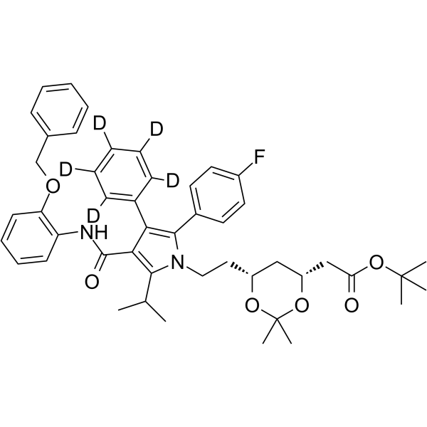 2-Benzyloxy Atorvastatin-d5 Acetonide tert-Butyl Ester