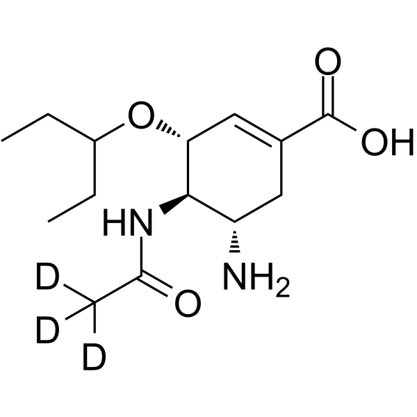 Oseltamivir acid-d3(Synonyms: GS 4071-d3;  Ro 64-0802-d3;  Oseltamivir carboxylate-d3)