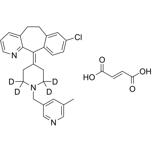 Rupatadine D4 fumarate(Synonyms: UR-12592 D4 fumarate)