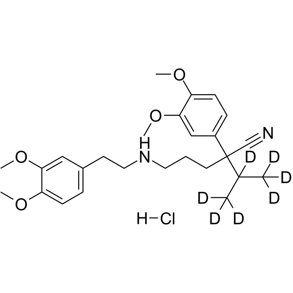 Norverapamil-d7 hydrochloride(Synonyms: (±)-Norverapamil-d7 hydrochloride; D591-d7 hydrochloride)