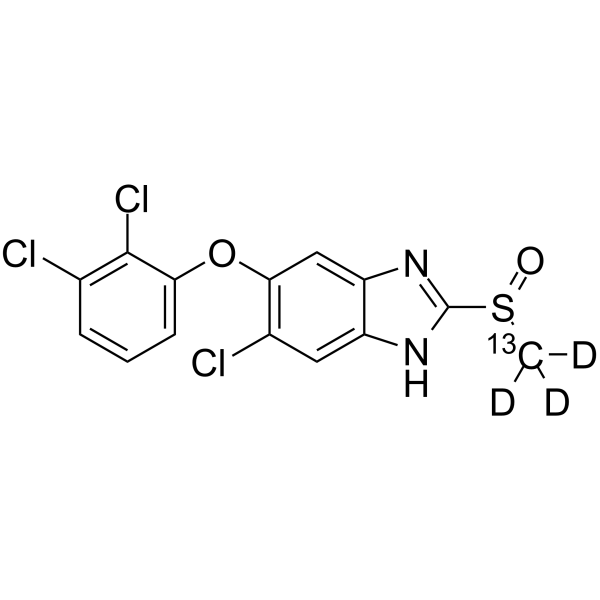Triclabendazole sulfoxide-13C,d3(Synonyms: TCBZ-SO-13C,d3)