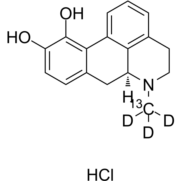 (S)-Apomorphine-13C,d3 hydrochloride(Synonyms: 0)