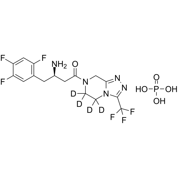 Sitagliptin-d4 phosphate(Synonyms: 磷酸西他列汀 d4 (磷酸盐))