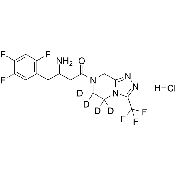 (Rac)-Sitagliptin-d4 hydrochloride(Synonyms: 西格列汀 d4 (盐酸盐))