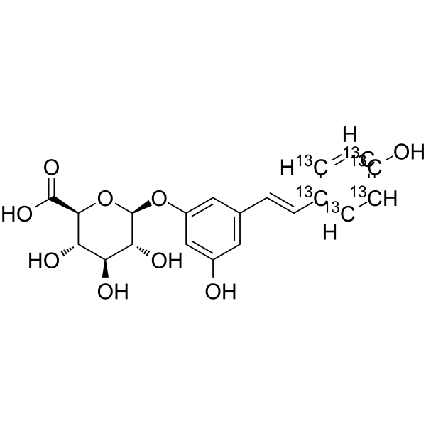 Resveratrol-3-O-beta-D-glucuronide-13C6