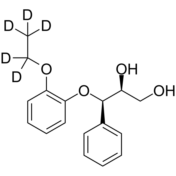 (2RS,3RS)-3-(2-Ethoxyphenoxy)-1,2-dihydroxy-3-phenylpropane-d5