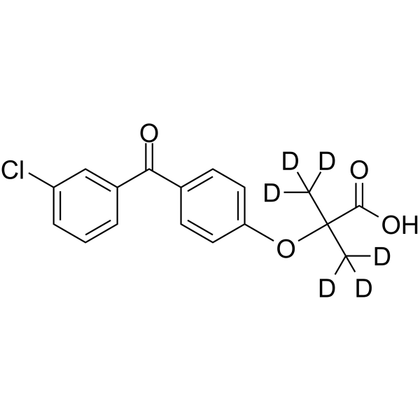 3-Chloro Fenofibric acid-d6