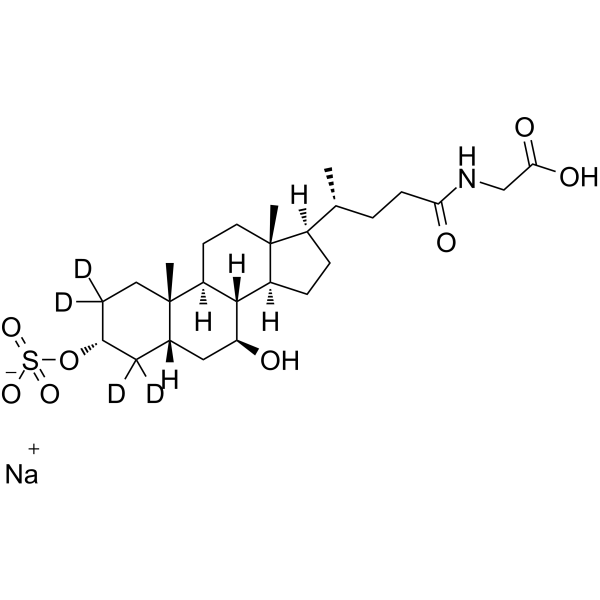 Glycoursodeoxycholic Acid-3-Sulfate-d4 sodium salt