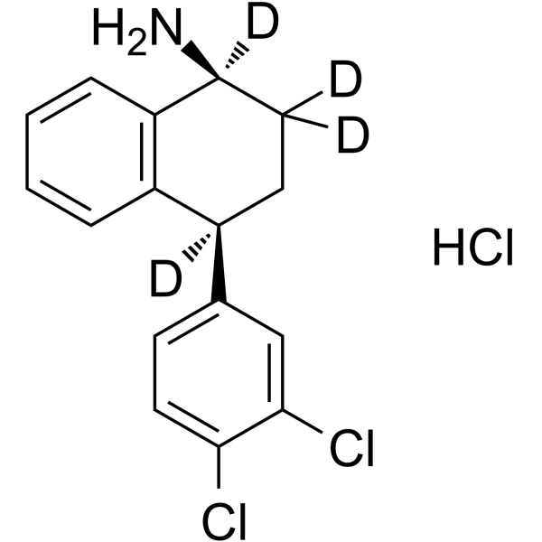 (Rac)-cis-N-Desmethyl Sertraline-d4 hydrochloride