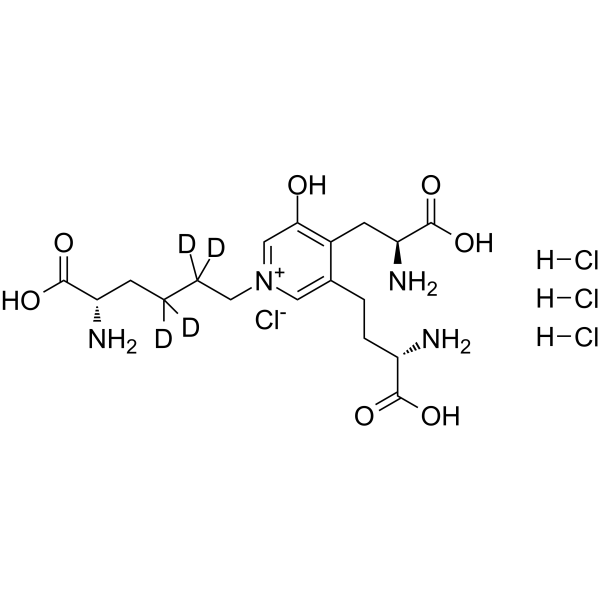 Deoxypyridinoline chloride-d4 trihydrochloride