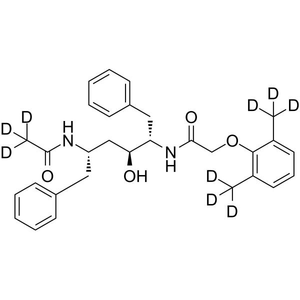 N2-Des(L-valinyl) N2-acetyl Lopinavir-d9