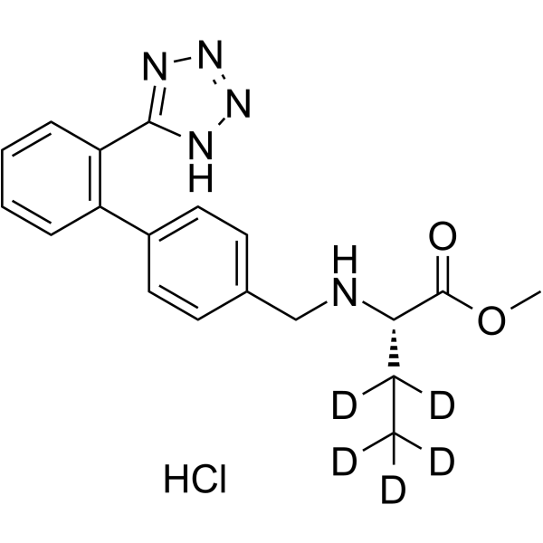 Des(oxopentyl) valsartan methyl ester-d7 hydrochloride