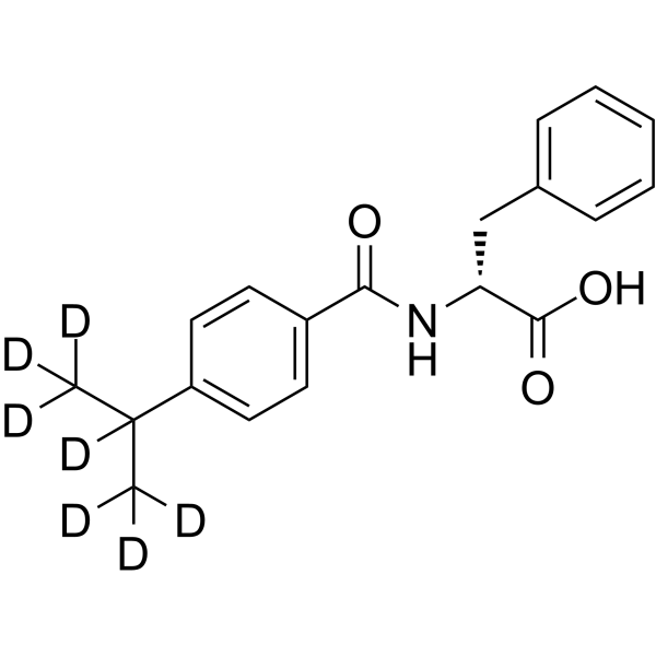 N--[4-(1-Methylethyl)benzoyl]-D-phenylalanine-d7