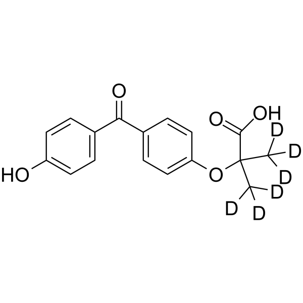 4-Hydroxy Fenofibric acid-d6