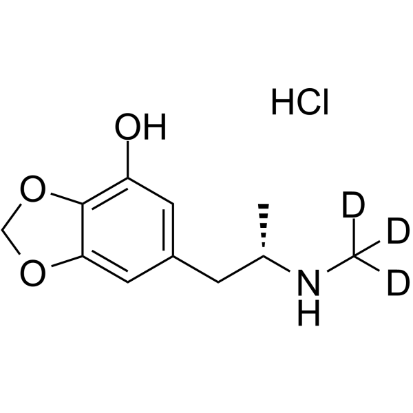 (S)-6-[2-(Methylamino)propyl]-1,3-benzodioxol-4-ol-d3 hydrochloride