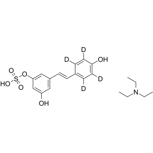 Resveratrol 3-sulfate-d4 triethylamine