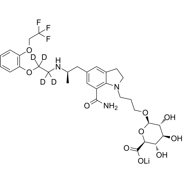 Silodosin glucuronide-d4 lithium