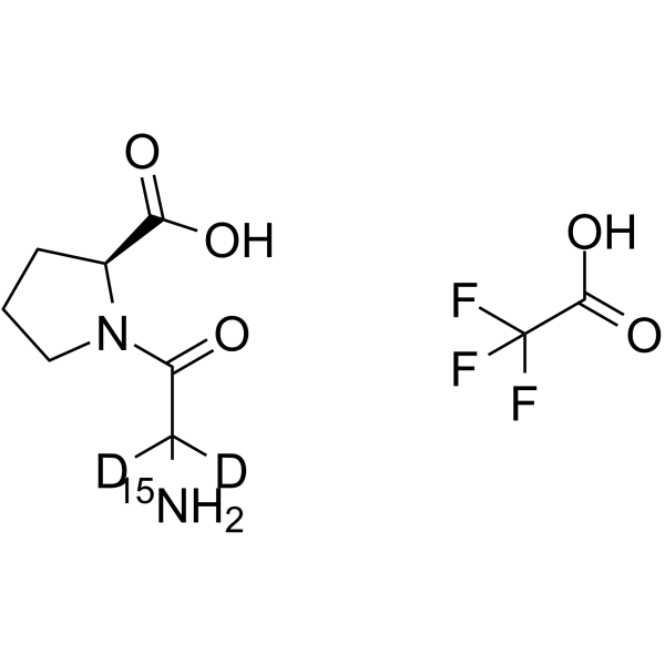 Glycyl-L-proline-15N,d2 trifluoroacetate