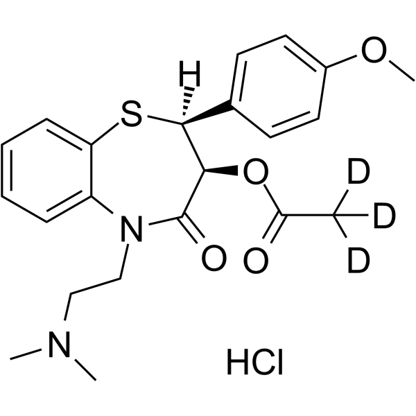 Diltiazem-(acetoxy-d3) (hydrochloride)(Synonyms: 盐酸地尔硫卓 d3) (盐酸盐))