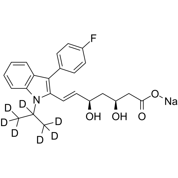 (3S,5R)-Fluvastatin-d7 sodium(Synonyms: (3S,5R)-XU 62-320-d7 sodium)