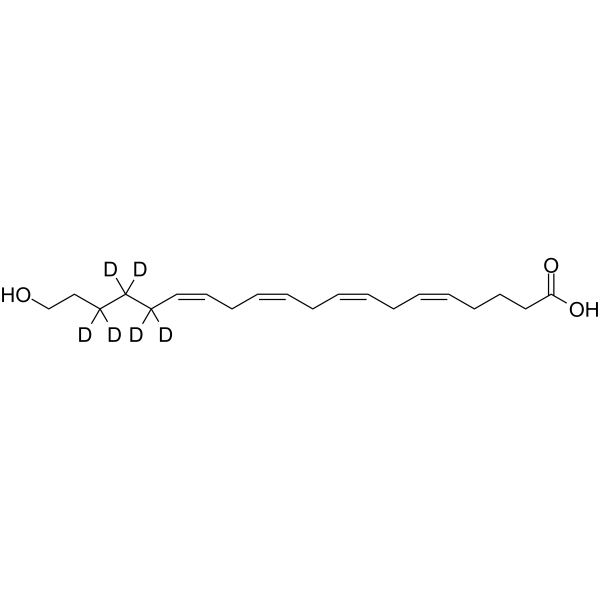 20-HETE-d6(Synonyms: 20-Hydroxyarachidonic acid-d6;  20-Hydroxyeicosatetraenoic acid-d6)