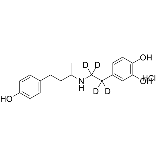 (rac)-Dobutamine-d4 hydrochloride(Synonyms: 多巴酚丁胺盐酸盐 d4 (盐酸盐))