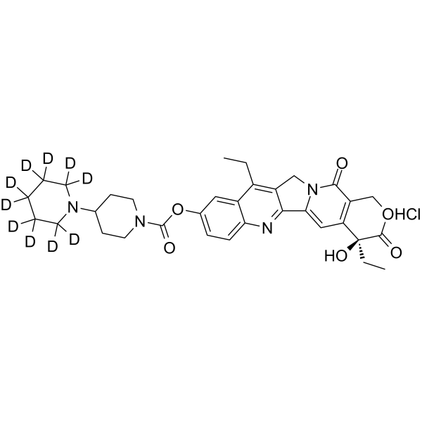 Irinotecan-d10 hydrochloride(Synonyms: 伊立替康 d10 (盐酸盐))