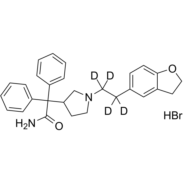 (±)-Darifenacin-d4 hydrobromide(Synonyms: (±)-UK-88525-d4 hydrobromide)