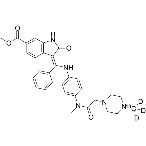 Nintedanib-13C,d3(Synonyms: BIBF 1120-13C,d3)