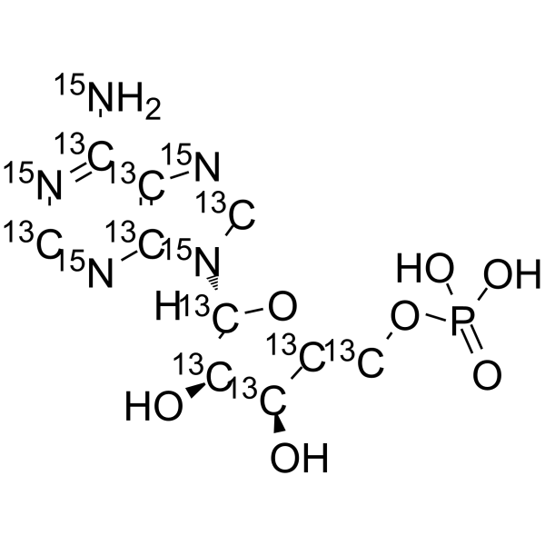 Adenosine monophosphate-13C10,15N5(Synonyms: AMP-13C10,15N5)