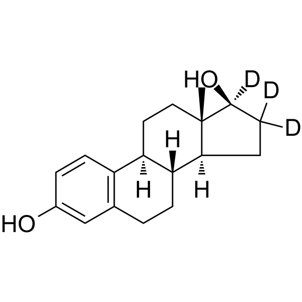 Estradiol-d3(Synonyms: β-Estradiol-d3;  17β-Estradiol-d3;  17β-Oestradiol-d3)