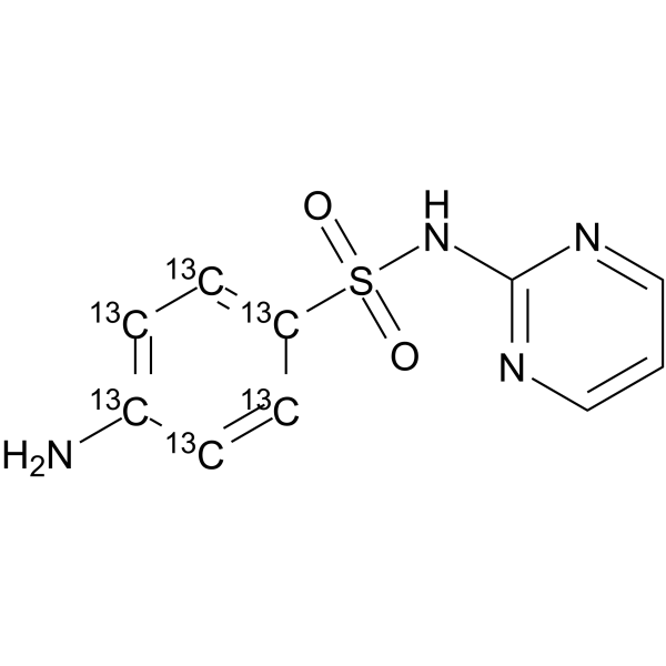 Sulfadiazine-13C6(Synonyms: 磺胺嘧啶13C6)