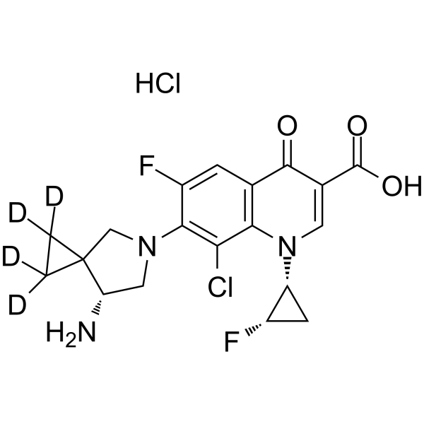(1R,2S,7R)-Sitafloxacin-d4 hydrochloride